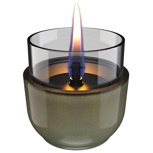 Tenderflame - Candela da tavolo ricaricabile Violet 8 Reactive Glaze - Verde