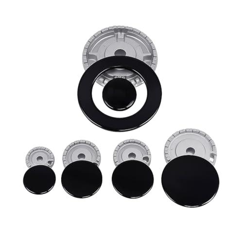 Kit Ricambi Cucina a Gas 10 Pezzi | 5 Bruciatori + 5 Piattelli Compatibili con modelli, Nardi Ariston, Indeset,Altri Modelli| |Accessori Fornelli Alta Qualità