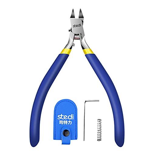 Stedi 4.7 pollici Model Nipper, con ultra-sottile single-edge e lama caso strumenti di modello di plastica per Gundam riparazione modello di plastica e di fissaggio, blu