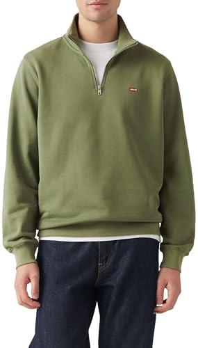 Levi's Original HM 1/4 Zip Maglia di Tuta, Moss Olive 0908736, L Uomo