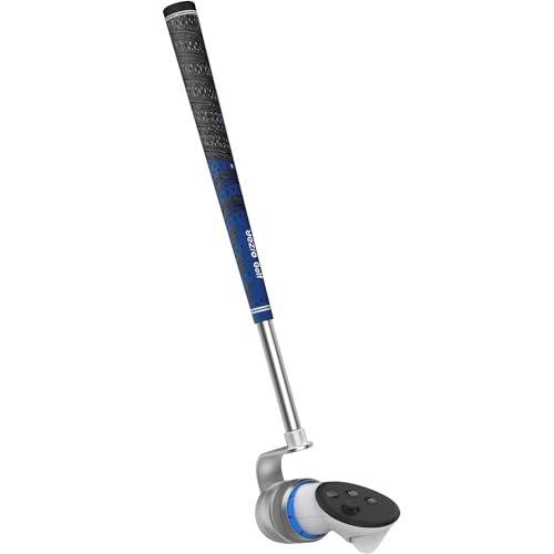 YEZRO Attacco per mazza da golf per Meta Quest 3, accessorio per mazze da golf VR in alluminio con presa reale, design a 90 gradi per utenti destrorsi