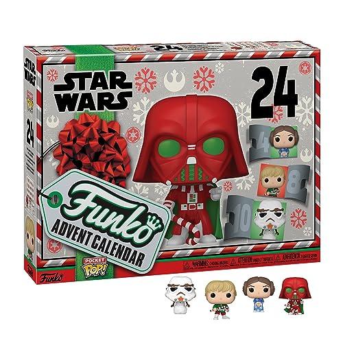 Funko Advent Calendar: Star Wars Holiday - Darth Vader- 24 Giorni di Sorprese - Mini Figura in Vinile da Colleziones - Mystery Box - Idea Regalo - di Natale per Ragazze, Ragazzi e Bambini