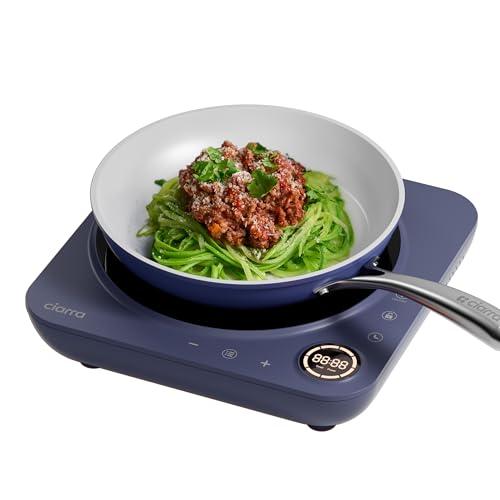 CIARRA Piastra Induzione Portatile 2000W, Piano Cottura Induzione in Vetro, Ultrasottile con Touch Control e Blocco di Sicurezza, CBTIH1A-M