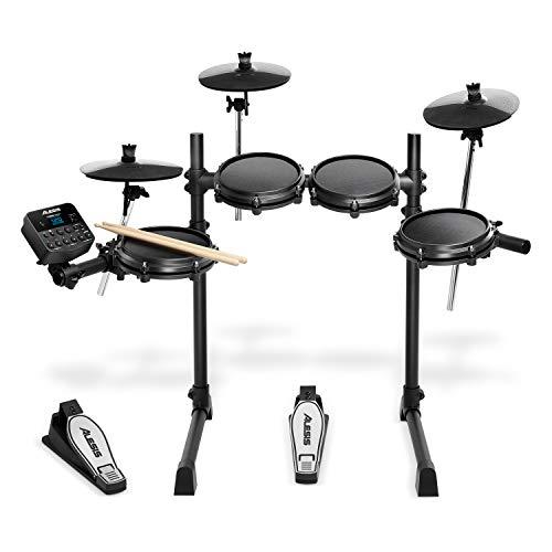 Alesis Turbo Mesh Kit - Batteria Elettronica con Pelli Mesh, 120 Suoni, 30 Tracce di Accompagnamento, Rack in Acciaio, Accessori