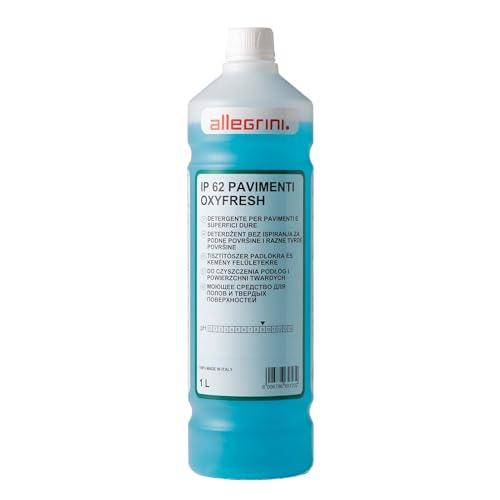 Allegrini IP 62 Oxyfresh Detersivo Pavimenti e Detergente Robot Lavapavimenti Profumato per la Pulizia di Superfici Dure in Gres Porcellanato Ceramica Marmo 1000 ml