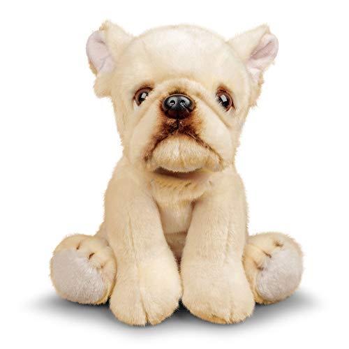 Animigos - Peluche Bulldog francese, design realistico, morbido, circa 23 cm