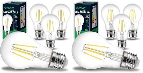 V-TAC 4x Lampadina LED a Filamento