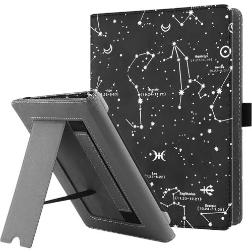HGWALP Custodia universale per 6-7 pollici eReaders, Folio Stand Cover con cinturino compatibile con Kindle Paperwhite/Colorsoft/Kobo/Tolino/Pocketbook/Sony 6