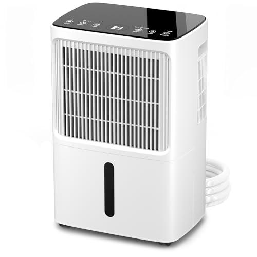 Erikssøn Deumidificatore con display LED, timer e blocco bambini | Rimuove 16 litri di umidità ogni 24 ore | Per stanze di circa 70 m² (140 m³) | risparmio energetico con sensore di umidità