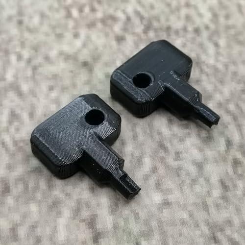 ULEIVA 2 chiavi di ricambio nere compatibili con Synology NAS Drive Bay Key Lock chiave di ricambio per tipo D5 D6 D8 D9 R6 X9 R8 DS181 (nero)