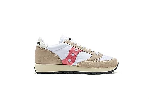 Saucony Jazz Original Vintage, Sneaker Donna, Bianco Rosa, 41 EU
