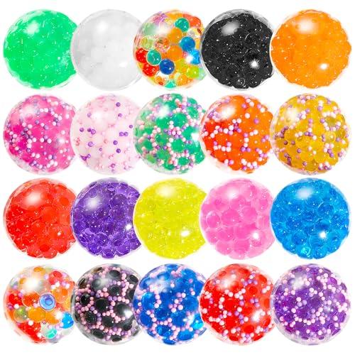 HOUT 20 palline antistress squishy - regalini fine festa compleanno e gadget compleanno bambini, taba squishy e pallina antistress mano terapia per adulti