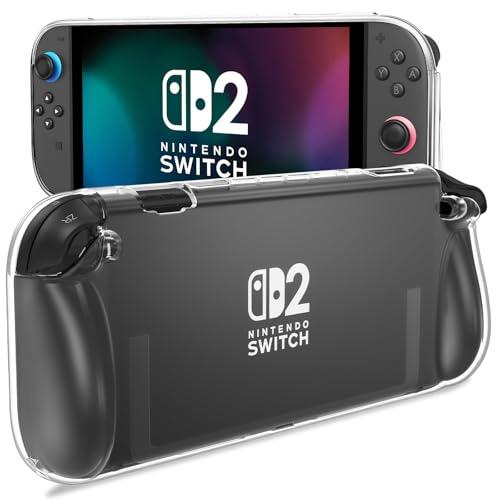 ProCase Custodia per Nintendo Switch 2 2025 Cover, Custodia Protettiva Antigraffio, Antiurto con Manico Ergonomico -Trasparente
