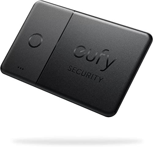 eufy Security SmartTrack Card (nera, conf. 1), compat. Dov'è Apple (solo iOS), ricerca portafoglio e telefono, resistente acqua, durata batteria fino a 3 anni, spessore 2,4 mm (Android non supportato)