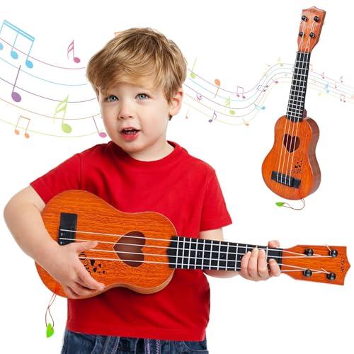 Ukulele Bambini Chitarra Giocattolo con 4 Corde Regolabili e Plettro Mini Chitarra Educativa Strumento Musicale per Apprendimento Precoce per Bambini Ragazzi Ragazze Regalo per Compleanno o Natale44cm