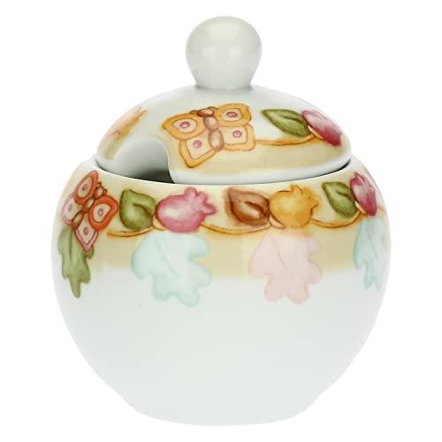 THUN - Zuccheriera - Linea Grace, Home Is Where Your Family Is - Cucina, caffè al Volo - Porcellana - 11x11x120 cm h; 300 ml