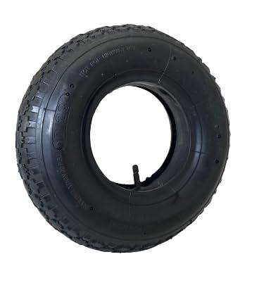 pokm toolsmarket Pneumatici per carriola 4,00-6, rivestimento con camera d'aria, pressione massima 2,1 bar/30 psi, pneumatici a doppia cucitura, ruota di scorta, carico massimo 136 kg