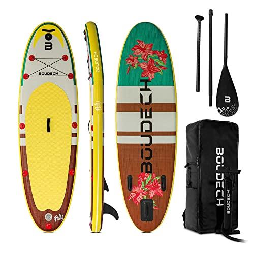 Stand Up Paddle Board Allround - Tavola da SUP gonfiabile 275X80X15 cm con pagaia, cavigliera, gonfiatore, kit riparazione e borsa da trasporto. Idonea per principianti. Peso Max 140kg
