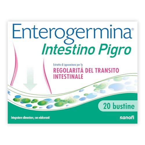 Enterogermina Intestino Pigro, Fermenti Lattici per Adulti - Integratori a base di Probiotici ed Estratti Vegetali per Stitichezza (20 Bustine Gusto Frutti di Bosco)