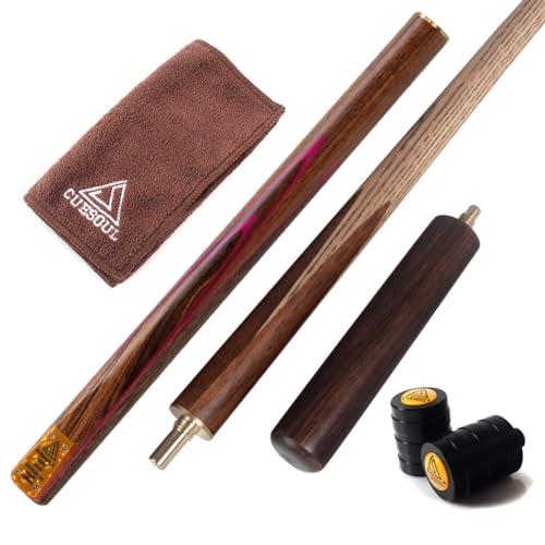 CUESOUL 57 inch Walnut 3/4 Piece Snooker Stecche-18oz