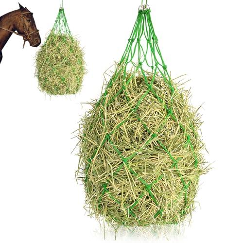 Dwafill Rete per Fieno Cavalli, Rete Fieno Cavalli Maglia Larga 12,5 x 12,5 CM, Grande Rete da Fieno per Cavalli, Adatta per Conservare Pascolo, Fieno, Risparmiando sui Costi di Alimentazione (Verde)
