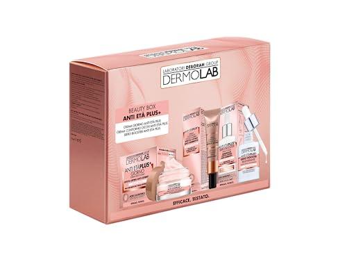 Dermolab - Beauty Box Anti-Età Plus con Crema Viso e Collo Giorno 50 ml, Effetto Lifting Rassodante, Crema Contorno Occhi e Labbra 15 ml Levigante, e Siero Booster 30 ml Tonificante