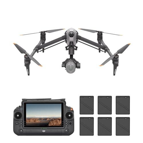 DJI Inspire 3 Combo Standard, Full-Frame in ProRes RAW/CDNG 8K, 1/1.8 pollici, Fotocamera FPV ultra-grandangolare per la visione notturna, Configurazioni a doppio telaio, Trasmissione video O3 Pro