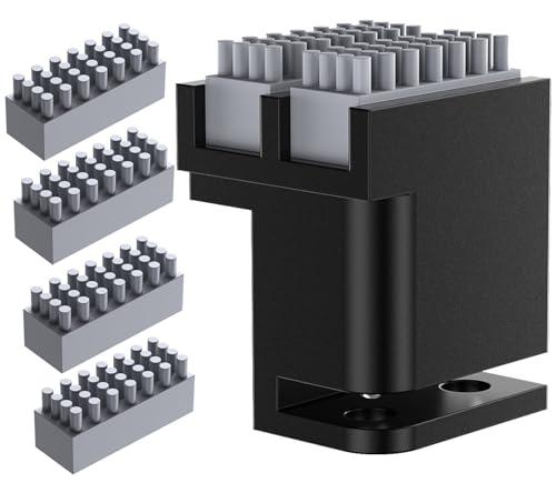 BIQU Panda Brush PX con 4 spazzole extra in silicone, ugelli tergicristallo per bambù Lab P1P/P1S/X1/X1C/X1E 3D, letto riscaldato, spazzole in silicone montate, spazzola per la pulizia degli ugelli