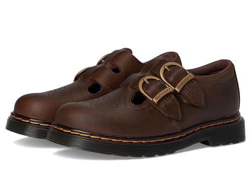 Dr. Martens Mary Jane - Scarpe basse da bambina 8065 J, Marrone scuro, 1 Little Kid