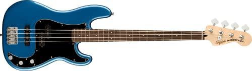Squier by Fender Affinity Series Precision Bass PJ, tastiera in alloro, battipenna nero, blu lake placid, Include lezioni virtuali gratuite su Fender Play