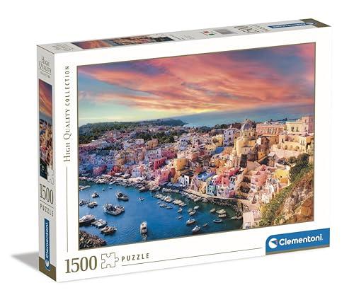 Clementoni - Puzzle 1000 Pezzi per Adulti e Ragazzi, Collection, Tema Isola di Procida, Idea Regalo Uomo e Donna Made in Italy, 59,2x84,3 cm, 31723
