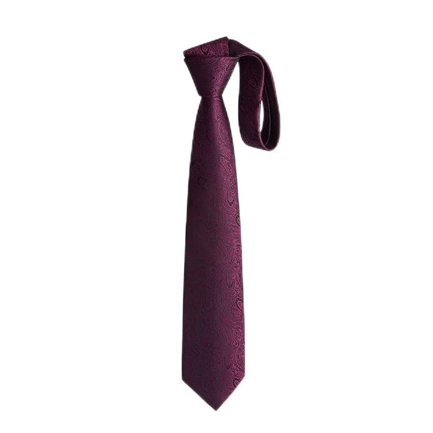 EFARMA ❀ Cravatte da Uomo, Cravatte da Uomo Cravatta Nera alla Moda a Righe Fatta a Mano in Poliestere, Elegante Cravatta Casual di Lusso (Color : Red, Size : 145cm)