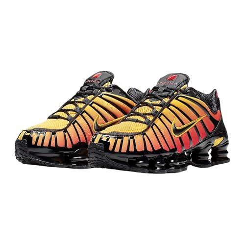 Nike Shox TL, Sneaker Uomo, Black/Black-Amarillo-University Red, 41 EU