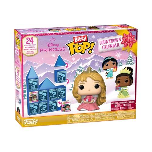 Funko Bitty Pop! Countdown Calendar: Disney Princess - Principesse Disney - Calendario Dell'avvento - 24 Giorni di Sorprese - Mini Figura in Vinile da Colleziones - Mystery Box