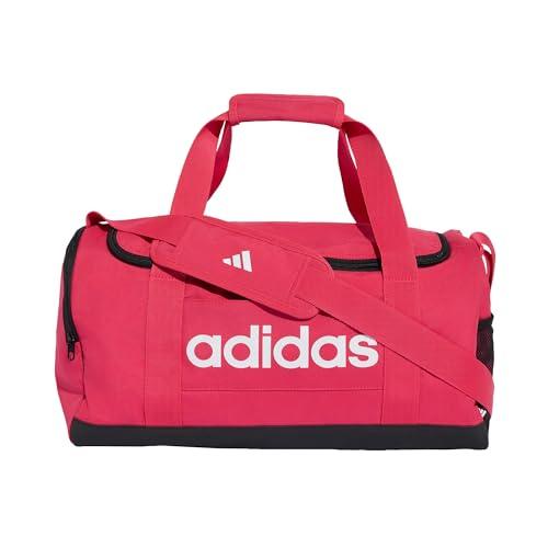 adidas Unisex - Adulto Essentials Linear Duffel Bag Duffel_Bag, power pink/white, S