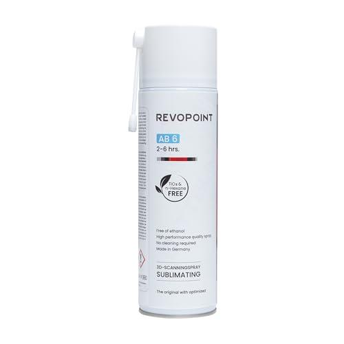 Revopoint Spray di Scansione 3D per Scanner 3D, per Superfici Riflettenti, Trasparenti, Nere o Altamente Strutturate, Senza Bisogno di Pulizia, Sublimazione, 500 ml, AB-6