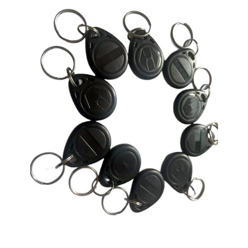 125 kHz T5577 RFID portachiavi ID di prossimità Token etichetta riscrivibile (10 pezzi) (nero)