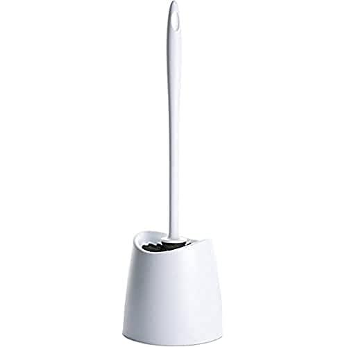TATAY Spazzolone Bagno WC | Materiali Resistenti | Design Moderno | Spazzola Fissa e Durevole per Igiene Quotidiana | Colori Diversi | Scopino Bagno WC | 12 x 12 x 38 cm – Bianco