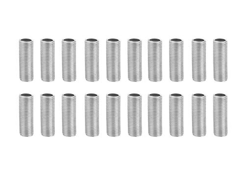 Kit 20 barre filettate M10 in acciaio zincato per lampade e lumi (Lunghezza 30mm)