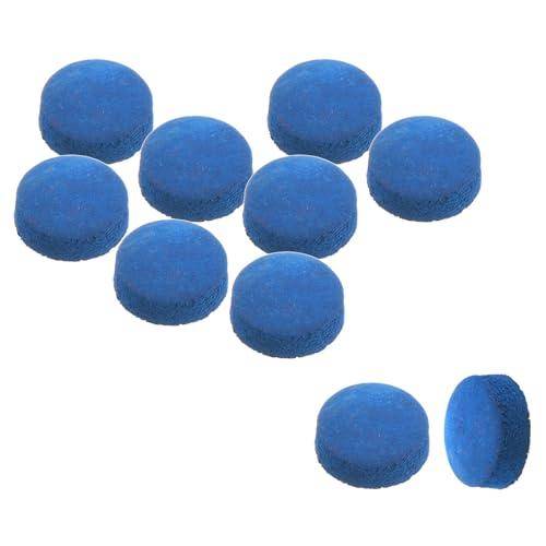 PATIKIL 12mm Dia Punta Stecca Biliardo, 10pz Punte per Stecche Biliardo, Punte Ricambio per Stecche Biliardo, Punte per Stecche Biliardo, Blu