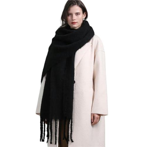YRUIIA Sciarpa Donna Sciarpa Lunga Lunga Addensata per Le Donne Cashmere Artificiale Invernale Caldo Sciallone A Magazzino Grande （220 * 50 Cm）