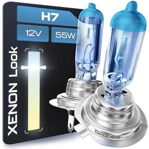 Gread - 2x Lampade alogene H7 - super bianco - 8500k 55W E-Mark - Xenon Optik