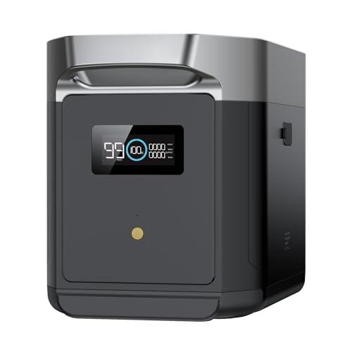 ECOFLOW Batteria aggiuntiva per centrale elettrica portatile DELTA 2 Max, Capacità 2048Wh, Batteria LifePO4, il prodotto è inutilizzato, solo una parte dell'imballaggio è difettosa (Rinnovato)