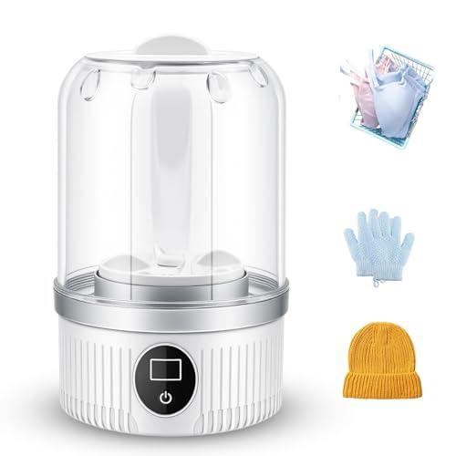 Lavatrice portatile, lavatrice intima, piccole lavatrici, mini lavatrice ricaricabile senza fili, tazza per biancheria intima per reggiseni, biancheria intima, calzini (capacità 1,2 l)