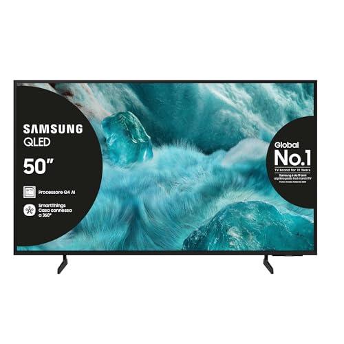 Samsung Smart TV 50'' QE50Q7F4AUXZT QLED 4K, Q4 Processor, 100% Volume Colore con Quantum Dot, Motion Xcelerator, OTS Lite & Adaptive Sound, SlimLook Design, 2025