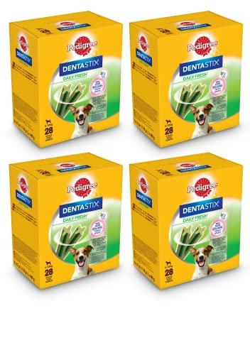 Pedigree Dentastix Fresh 112 Snack per la Igiene Orale (Cane Piccolo 5-10 kg) 440 g 28 Pezzi - 4 Confezioni da 28 (112 totali)