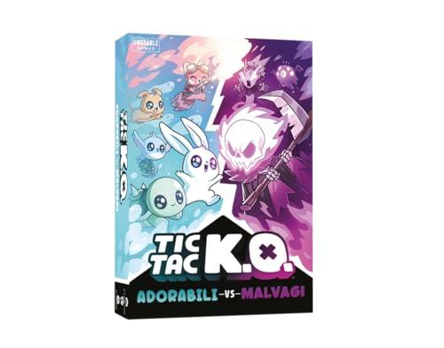Asmodee: TIC TAC K.O. - Adorabili Vs. Malvagi, Gioco da Tavolo, Giocatori 2-4, 8+ Anni, Edizione in Italiano
