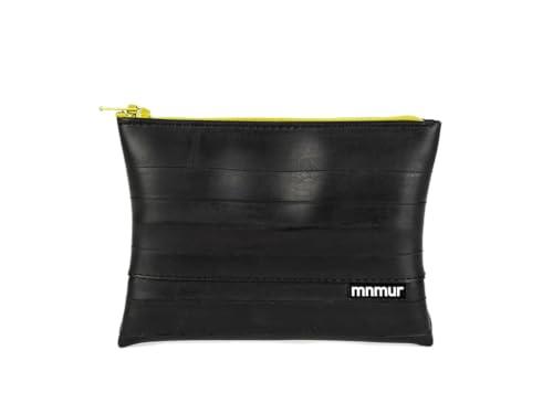 MNMUR Portamonete Ragazzo Ragazza in camera d'aria riciclata con zip gialla fatto a mano in Italia - Mini Portamonete Bambino Bambina dimensione CM 13x9