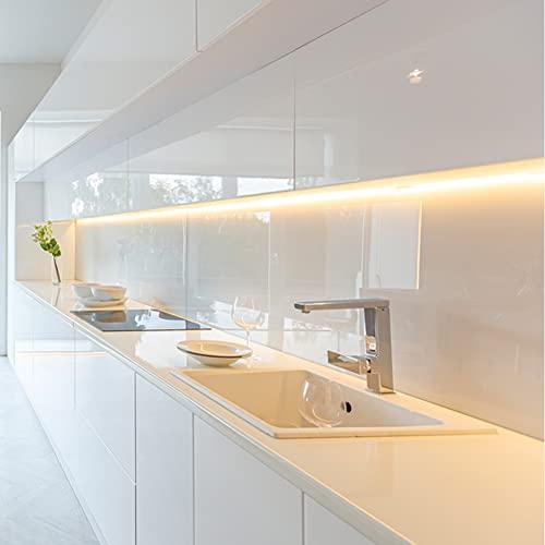 DE SANCTIS LIGHT DESIGN Sottopensile Cucina Barra Led Soggiorno Camera Profilo Con Sensore Dimmer Sfioramento Touch Lampada Striscia Luce Luminosa Continua Made In Italy