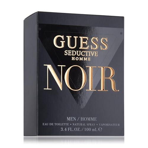 Guess Seductive Noir, Eau de Toilette, Profumo Uomo, Fougère Orientale Speziato, Fragranza Sensuale Persistente, 100ml